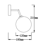 Dorado kinkiet LP-002/1W Light Prestige