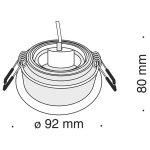 Oprawa podstropowa Downlight Akron 25° DL025-2-01B Maytoni - zdjęcie dodatkowe 3