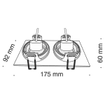 Oprawa podstropowa Downlight Atom 25° DL024-2-02W Maytoni - zdjęcie dodatkowe 2