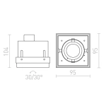 kinkiecik.pl ELECTRA I czarna 230V GU10 50W R12052 Rendl light studio