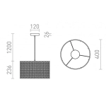 kinkiecik.pl FIATLUX 41/24 wisząca czarna 230V E27 15W R13398 Rendl light studio