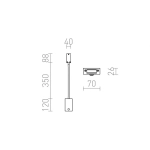 kinkiecik.pl FRISCO W ścienna czarna 230V LED 4.2W 120° 3000K R12942 Rendl light studio