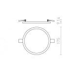 kinkiecik.pl HUE R 17 wpuszczana chrom 230V LED 18W 3000K R12767 Rendl light studio