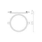 kinkiecik.pl HUE R 22 wpuszczana kolor buk 230V LED 24W 3000K R12774 Rendl light studio