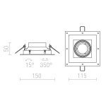 kinkiecik.pl IPSO SQ frameless biała 230V GU10 50W R12045 Rendl light studio