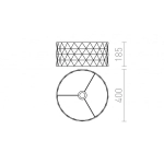 kinkiecik.pl JAKARANDA 40 abażur biała max. 28W R12392 Rendl light studio