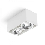 JAMES II DIMM sufitowa matowa biała 230V LED 2x15W 24° 3000K R13362 Rendl light studio