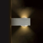 kinkiecik.pl KORSO II ścienna aluminium szczotkowane 230V LED 2x3W 120° IP54 3000K R12831 Rendl light studio