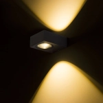 kinkiecik.pl KORSO II ścienna czarny anodowany 230V LED 2x3W 120° IP54 3000K R12832 Rendl light studio