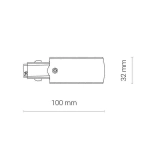 Końcówka zasilająca lewa CTLS POWER END CAP LEFT BLACK czarna 8233 Nowodvorski - zdjęcie dodatkowe 1