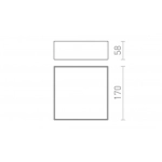 kinkiecik.pl LARISA SQ 17 sufitowa biała 230V LED 15W 3000K R12848 Rendl light studio