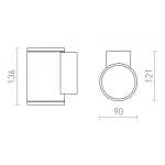 kinkiecik.pl LIZZI I ścienna antracyt 230V GU10 35W IP54 R13508 Rendl light studio