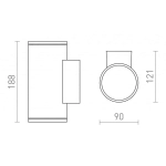 kinkiecik.pl LIZZI II ścienna antracyt 230V GU10 35W IP54 R13509 Rendl light studio