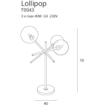 LOLLIPOP T0043 LAMPA BIURKOWA CZARNA MaxLight - zdjęcie dodatkowe 1