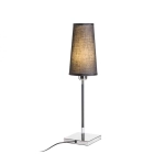 kinkiecik.pl LULU stołowa czarna chrom 230V E27 28W R12465 Rendl light studio