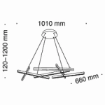 Lampa wisząca Line MOD016PL-L75W Maytoni - zdjęcie dodatkowe 2