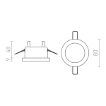 kinkiecik.pl MAJESTIC aluminium szczotkowane 230V GU10 35W IP44 R12911 Rendl light studio