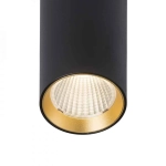 MAVRO DIMM wisząca czarna/złota 230V LED 12W 38° 3000K R13184 Rendl light studio