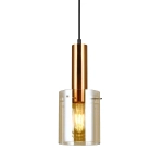 kinkiecik Lampa wisząca Sardo PND-5581-1-BRO+AMB ITALUX