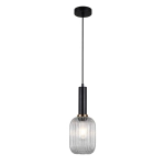 kinkiecik Lampa wisząca Antiola PND-5588-1M-BK+CL ITALUX