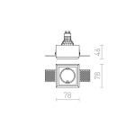kinkiecik.pl QUO SQ I wpuszczana gipsowa 230V GU10 35W R12360 Rendl light studio