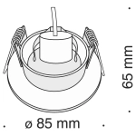 Oprawa podstropowa Downlight Slim DL027-2-01B Maytoni - zdjęcie dodatkowe 2