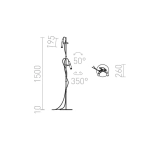 kinkiecik.pl VIPER FL czarna chrom 230V LED 2x3W 60° 3000K R12463 Rendl light studio