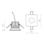 kinkiecik.pl WATERBOY SQ chrom 230V LED 10W 40° IP65 3000K R11730 Rendl light studio