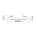 kinkiecik.pl York plafon 2 w 1 4000K czarny LP-330/1C 4BK Light Prestige