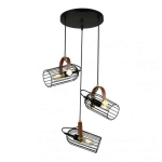 kinkiecik Lampa wisząca Antoin PND-2445-3-BK ITALUX