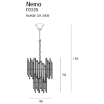 kinkiecik Nemo lampa wisząca mała P0339 MaxLight 