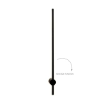TROY W90477-90BK KINKIET CZARNY/BLACK ZUMA LINE