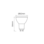 Żarówka LED line GU10 SMD 220-260V 5W 410lm 50° biała neutralna 4000K 248313