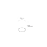 kinkiecik.pl Plafon COB Outdoor Ceiling Cylinders 67380/W/W ONE LIGHT