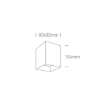 kinkiecik.pl Plafon Dark Light Pro Square Cylinders 12110HA/W/W ONE LIGHT