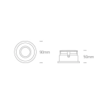 kinkiecik.pl Oprawa podstropowa Dark Light Round Spots 11105D4/W ONE LIGHT