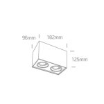 kinkiecik.pl Plafon GU10 Adjustable Square Cylinders 12205YA/B ONE LIGHT