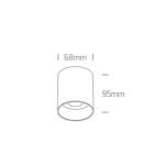 kinkiecik.pl Plafon GU10 Dark Light 12105N/B ONE LIGHT
