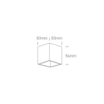 kinkiecik.pl Plafon GU10 Decorative Square Cylinders 12105TA/W ONE LIGHT