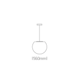 kinkiecik.pl Lampa wisząca Moonlights PC 63028B ONE LIGHT 56cm