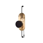 Kinkiet WHEEL LUX I BLACK GOLD 8430 Nowodvorski - zdjęcie dodatkowe 1
