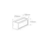 kinkiecik.pl Kinkiet Outdoor E27 Square Die cast 67328/G ONE LIGHT