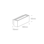 kinkiecik.pl Kinkiet Outdoor Wall Up & Down Lights 67374A/W/W ONE LIGHT