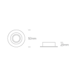 kinkiecik.pl Oprawa podstropowa Round Retro Range GU10 11105UB/W ONE LIGHT