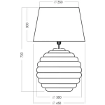 Lampa stołowa Saint Tropez Black L215222229 4Concepts L215222229 - zdjęcie 2