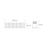 kinkiecik.pl Oprawa podstropowa Shop Square Boxes 50507B/W/W ONE LIGHT