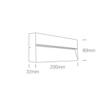kinkiecik.pl Kinkiet Square Indoor/Outdoor Wall Dark Lights Die cast 67359B/W/W ONE LIGHT