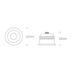 kinkiecik.pl Oprawa podstropowa The 1W/3W LED Spots 10103B/AL/W ONE LIGHT