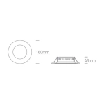 kinkiecik.pl Oprawa podstropowa The Budget Downlight Range 10115T/W/C ONE LIGHT 4000K