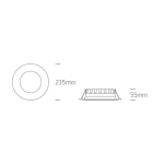 kinkiecik.pl Oprawa podstropowa The Budget Downlight Range 10124T/W/C ONE LIGHT 4000K